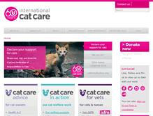 Tablet Screenshot of icatcare.org